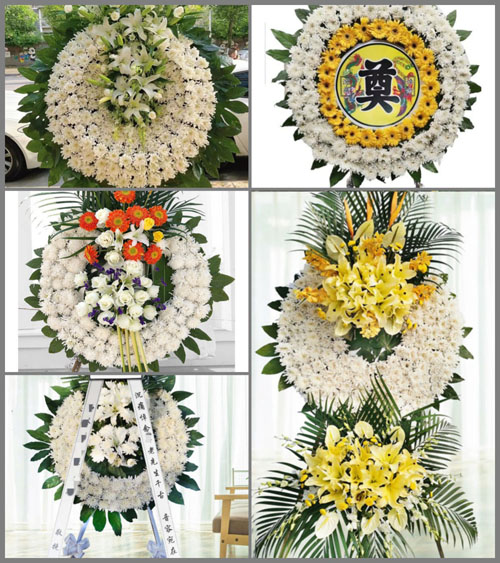 安徽六安市霍邱县城西湖乡新河口村花圈速递